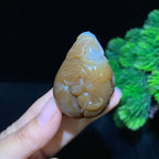 和田糖白玉封侯拜相挂件（61.2g）