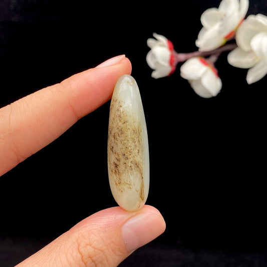 和田玉秋梨皮籽料原石（18.5g）