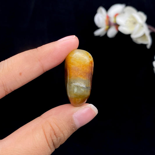 和田玉红皮青花底籽料吊坠籽（20g）