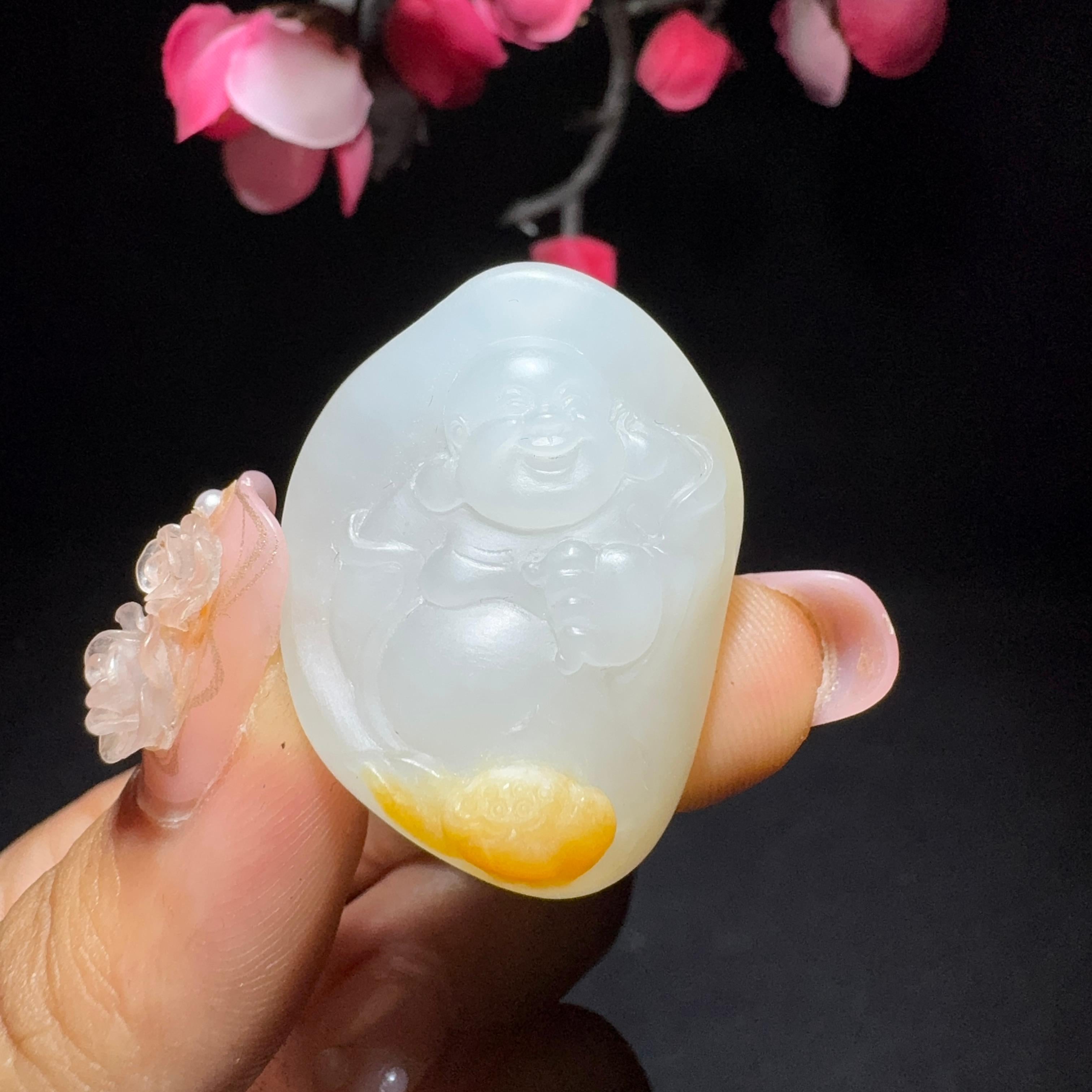 和田玉籽料挂件佛（14.9g）