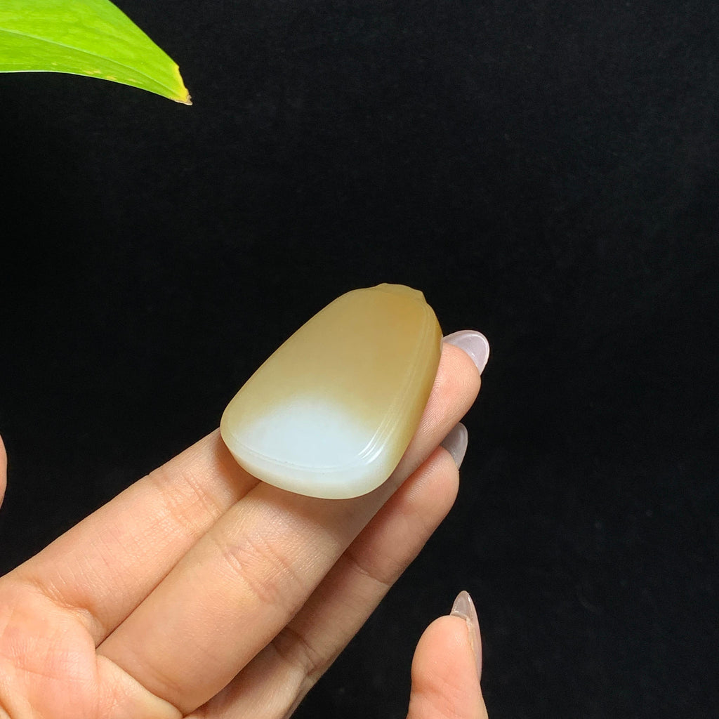 和田糖白玉无事牌（23.5g）