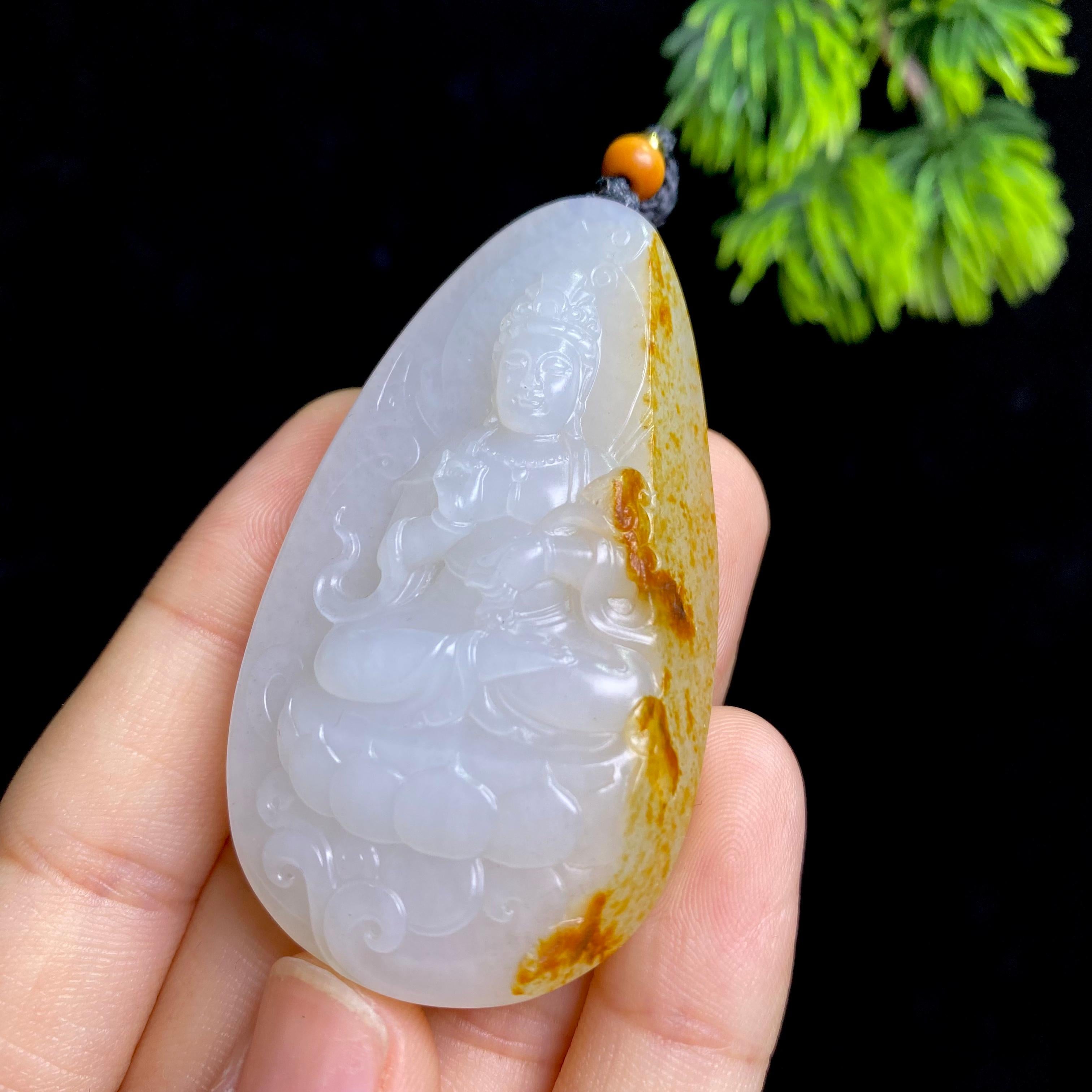 和田玉籽料观音（35.0g）