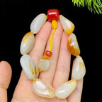 和田玉洒金皮白肉籽料手串（51.5g）