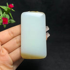 传承级和田糖白玉无事牌（62.8g）