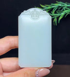 和田玉且末料平安无事牌（102.5g）