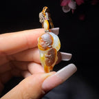 和田玉籽料挂件猴子（14.2g）