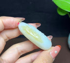 新疆和田玉且末糖白羊脂玉观音（35.3g）