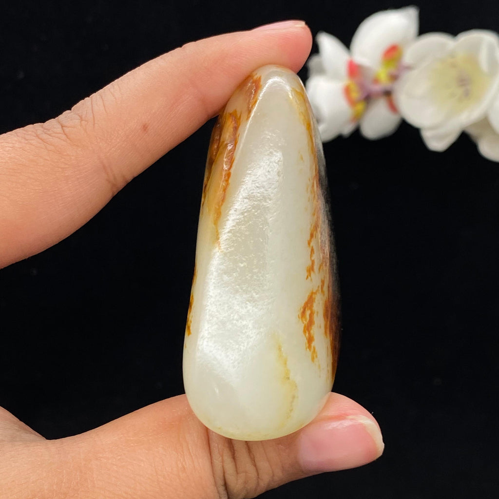 和田玉黑红皮籽料（118g）
