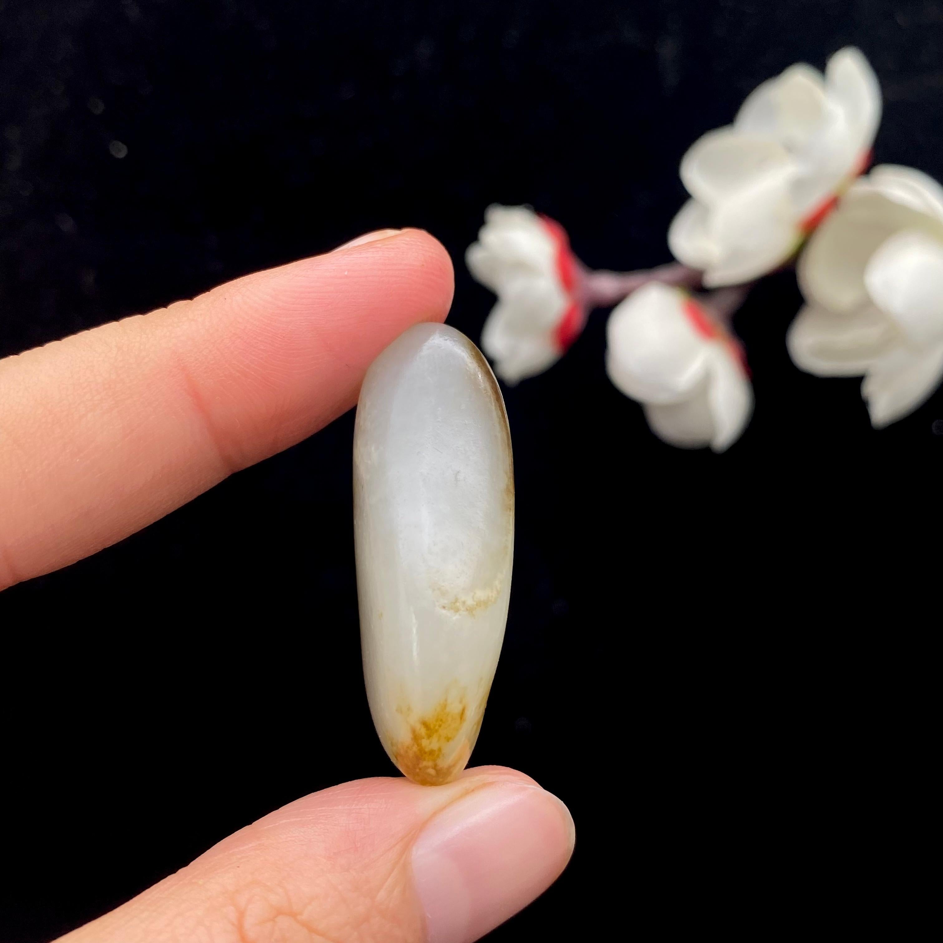 和田玉秋梨皮籽料吊坠籽（10g）