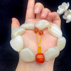 和田玉洒金皮籽料【精品手串】（88.8g）
