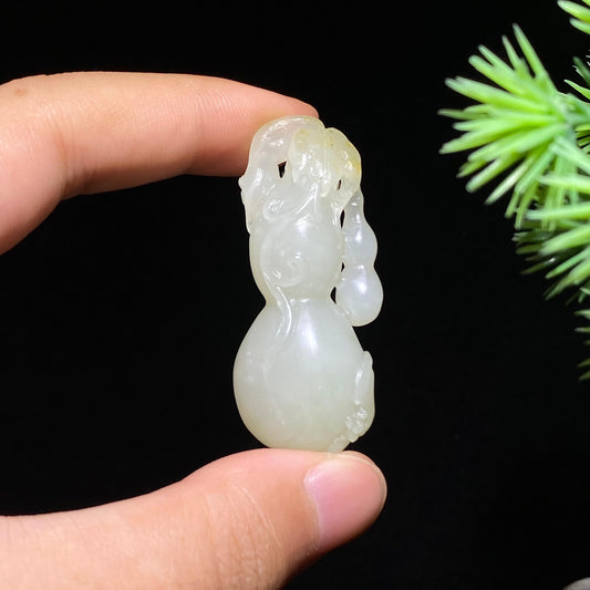 和田玉籽料葫芦挂件（14.7g）