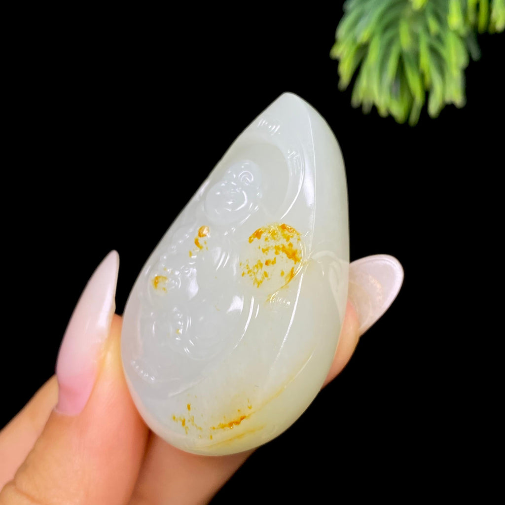 和田玉籽料佛公（35.2g）
