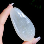 和田玉籽料坐莲观音（48.3g）