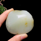 和田玉籽料财富双全把件（173.0g）