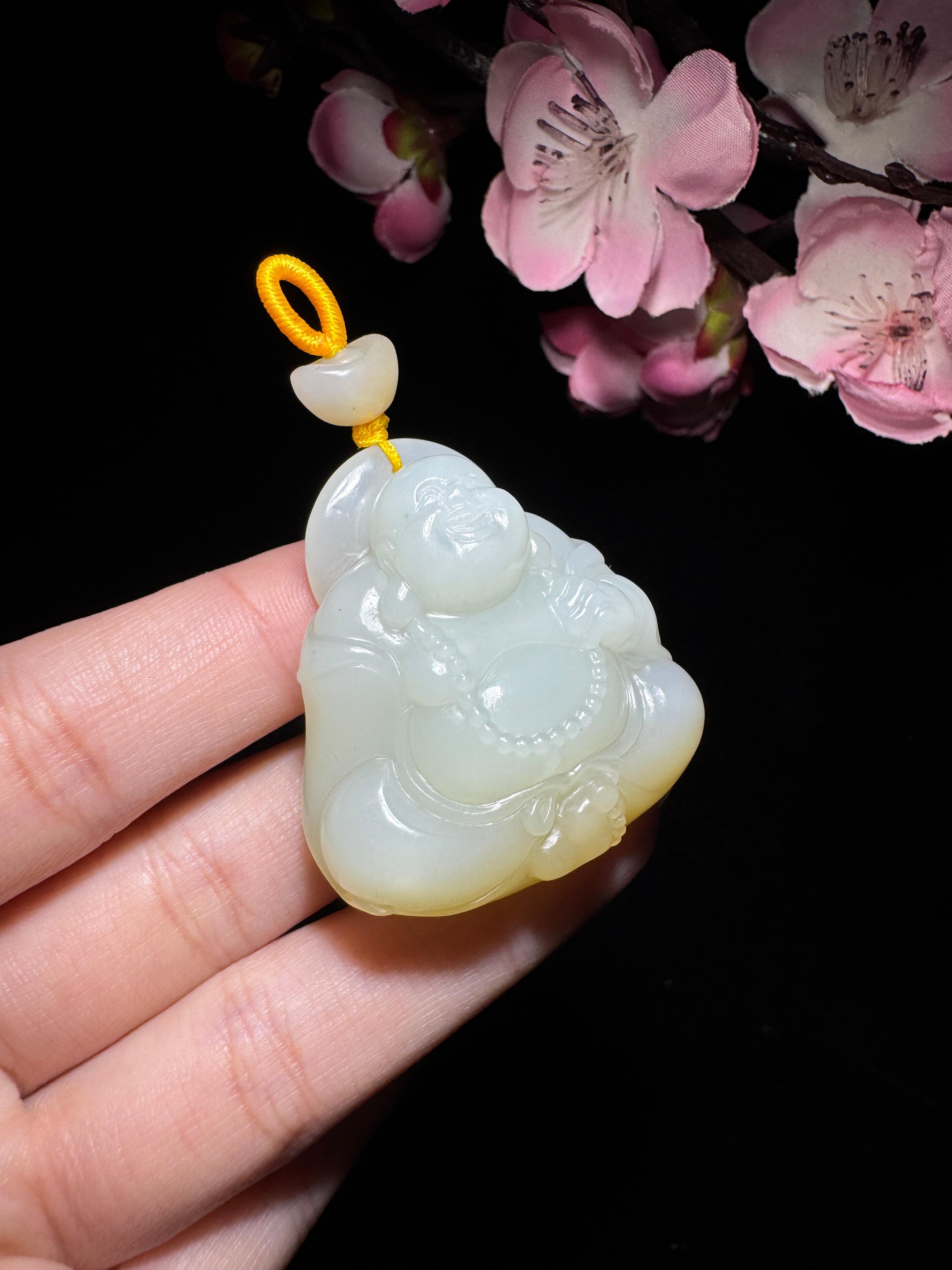 和田玉糖白玉佛公（40.0g）