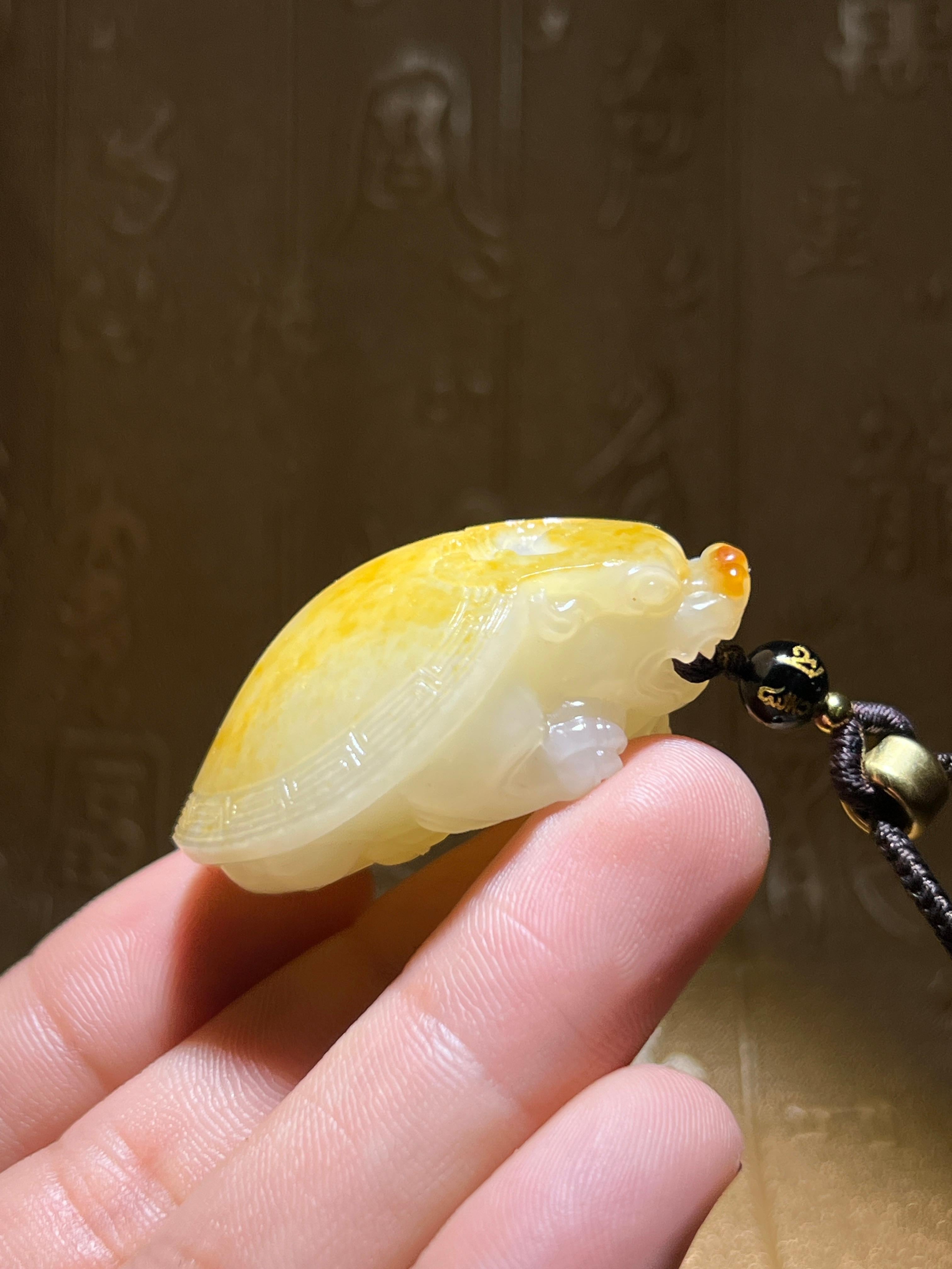 和田玉籽料龙龟（40.0g）