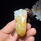 和田玉籽料收藏级挂件佛公（51.5g）