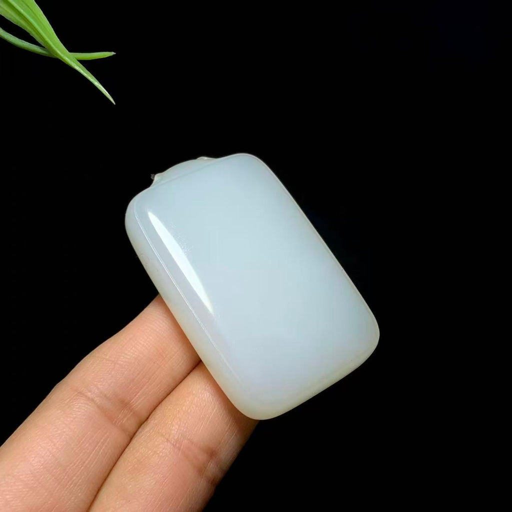 和田白玉平安无事牌（48.0g）