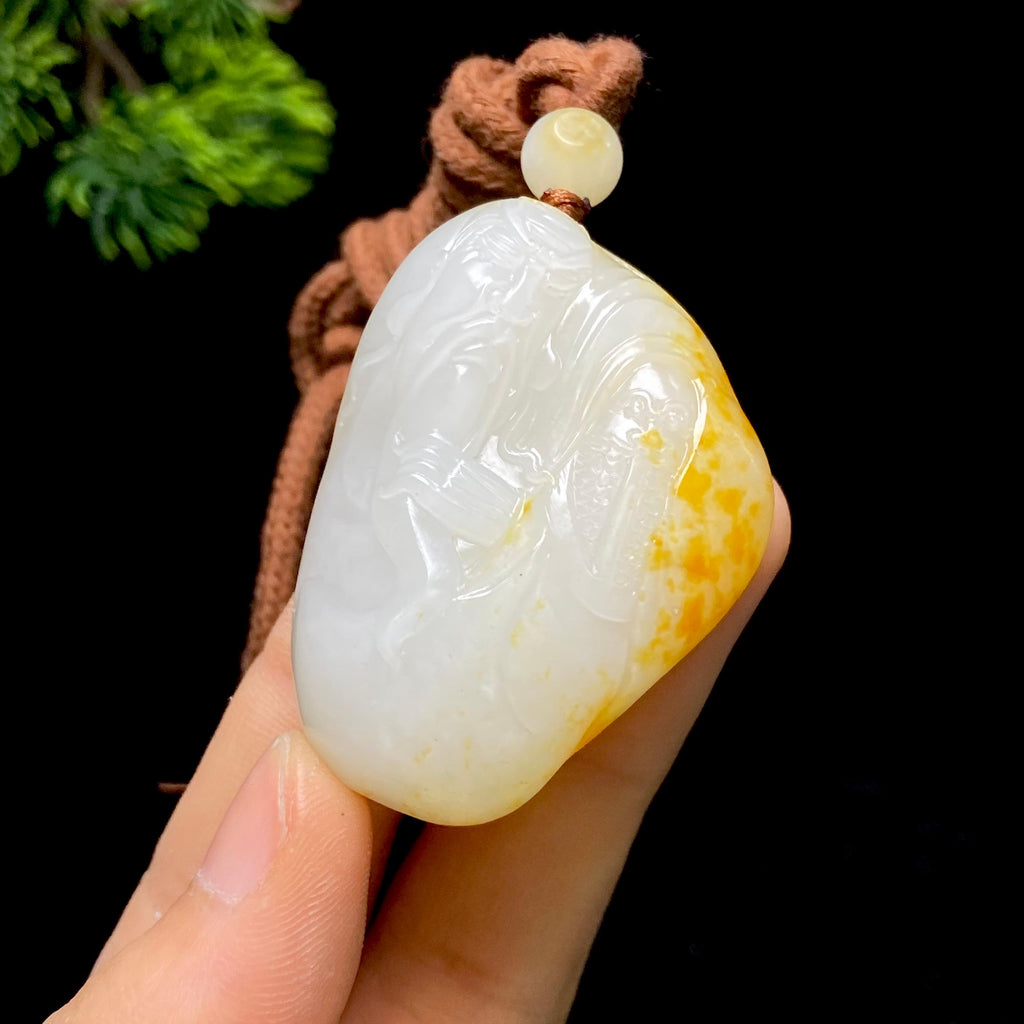 和田玉籽料关公（42.4g）