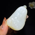 和田玉籽料观音挂件（50.2g）