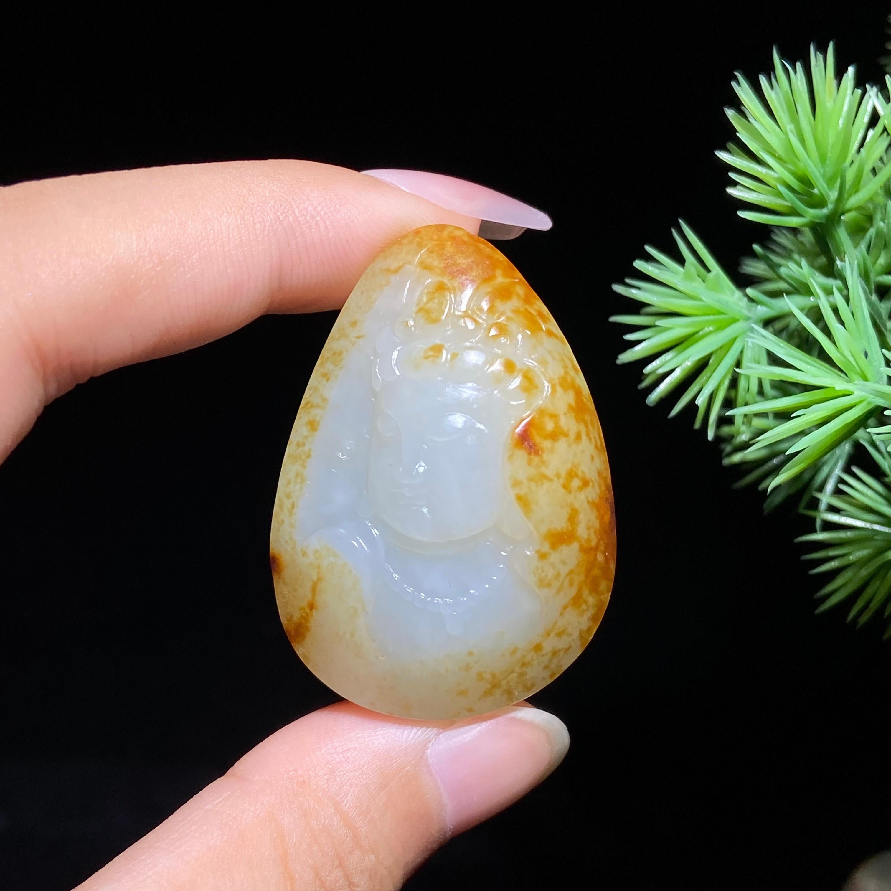 和田玉籽料观音（20.0g）