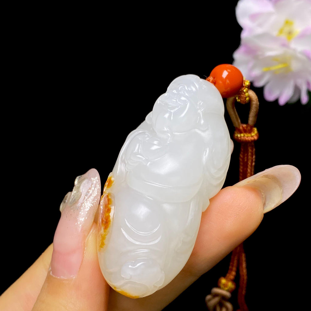 和田玉籽料财神（42.6g）