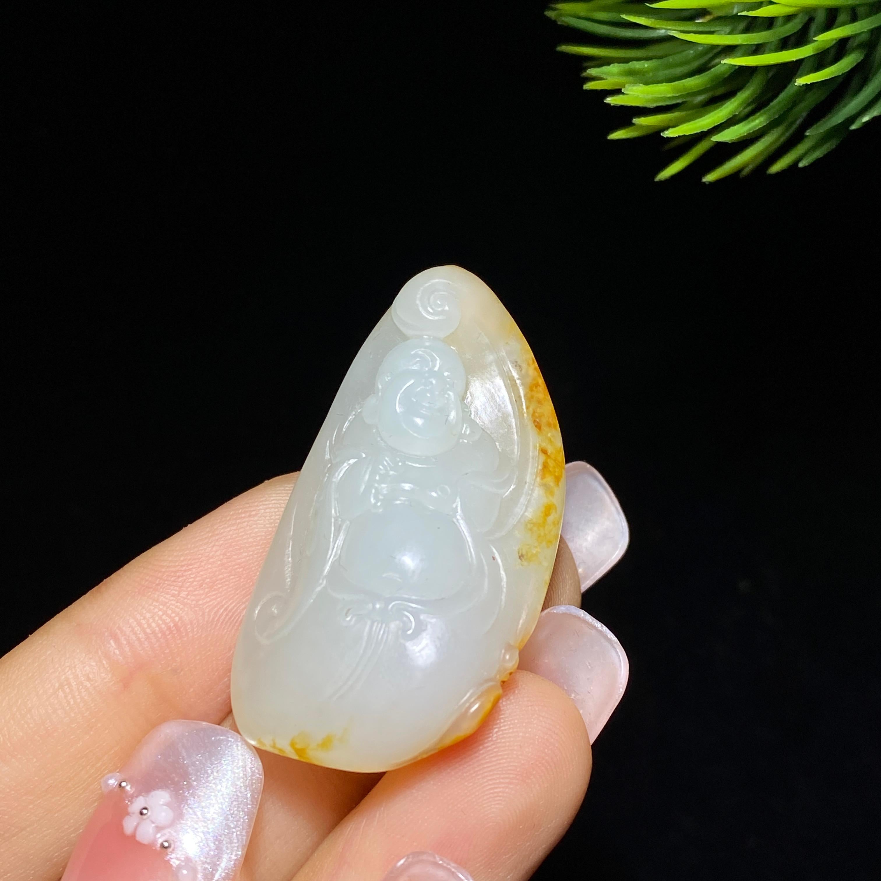 和田玉籽料佛公（12.5g）