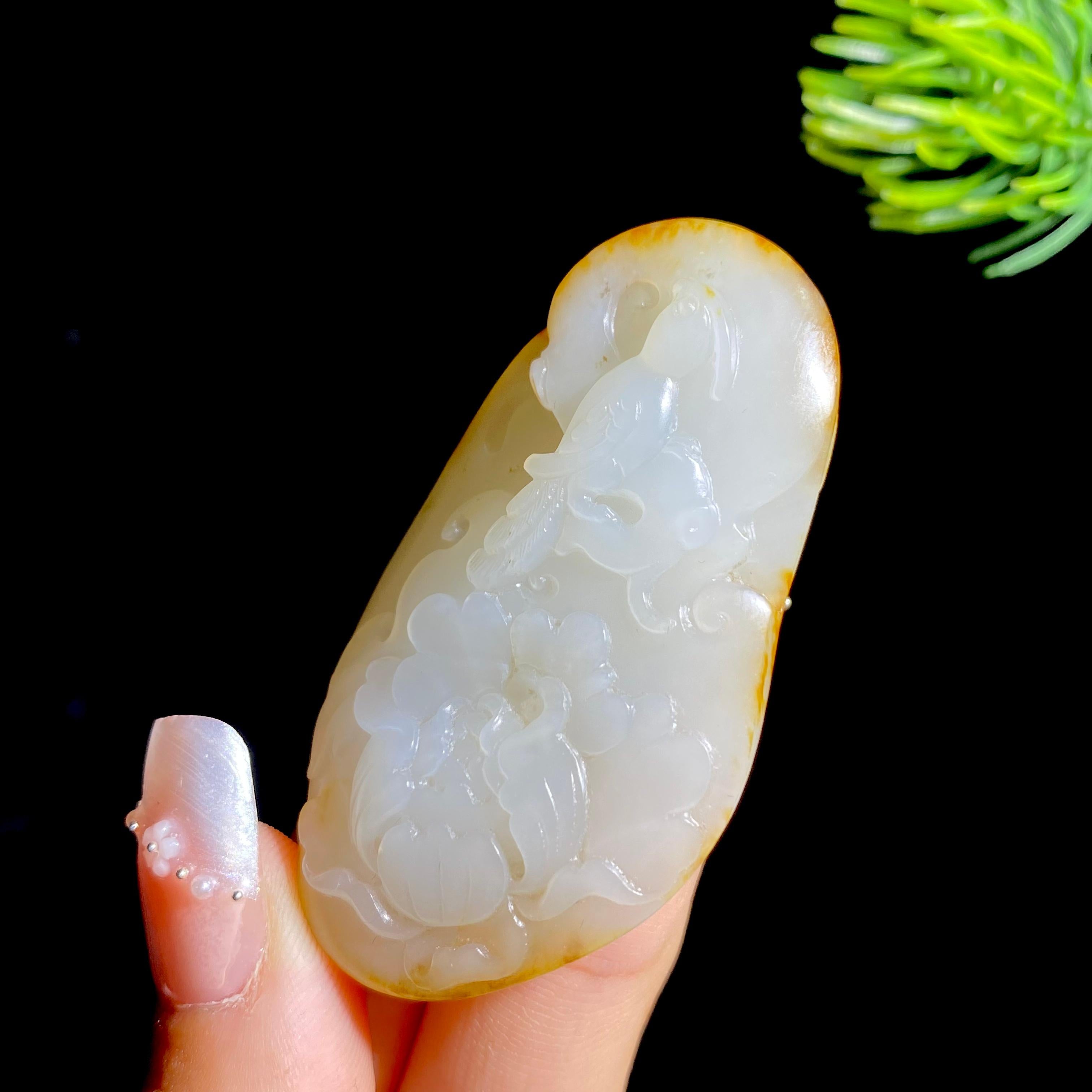和田玉籽料喜事连连（27.9g）