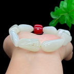 和田玉白玉籽料【精品手串】（49.3g）