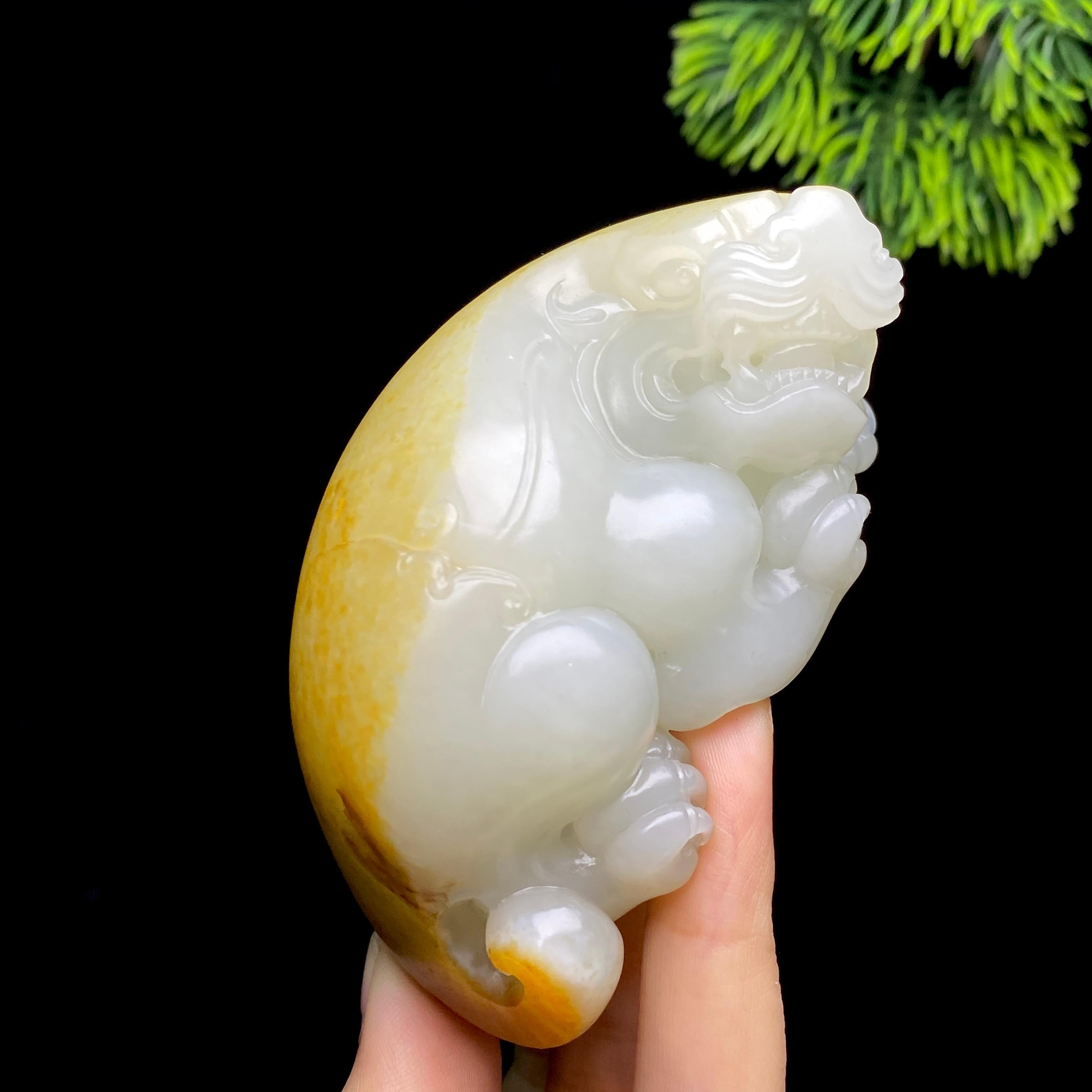 和田玉籽料貔貅把件（223.6g）