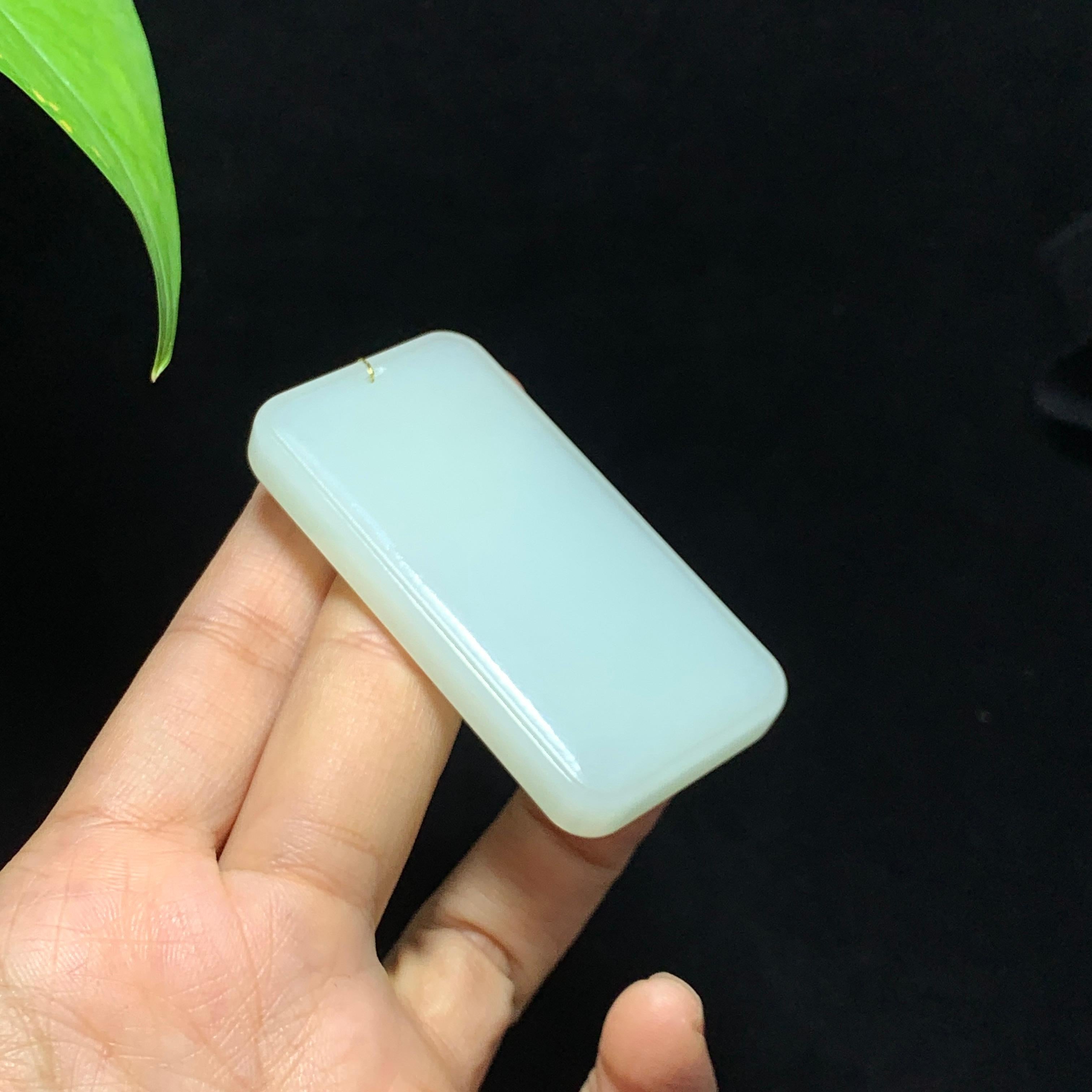 和田山料白玉无事牌挂件（56.0g）