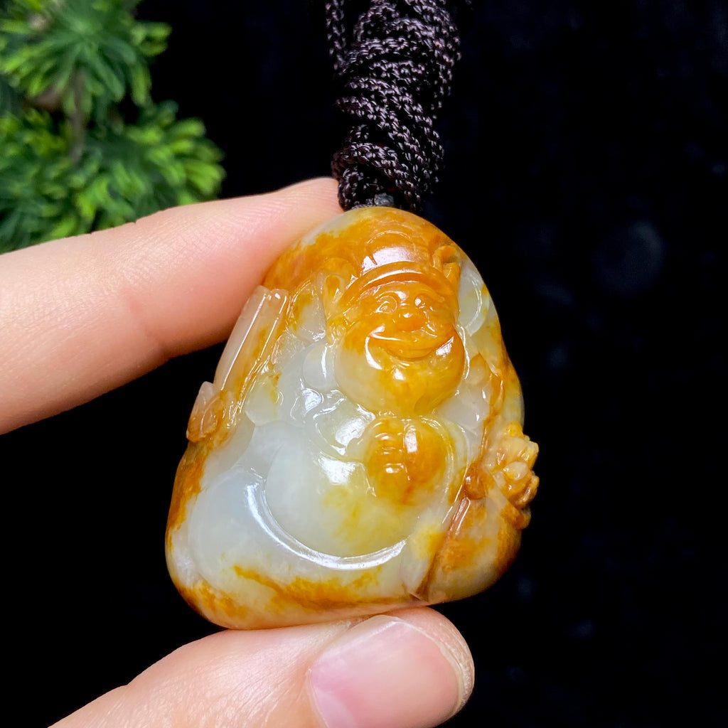 和田玉籽料财神（46.3g）