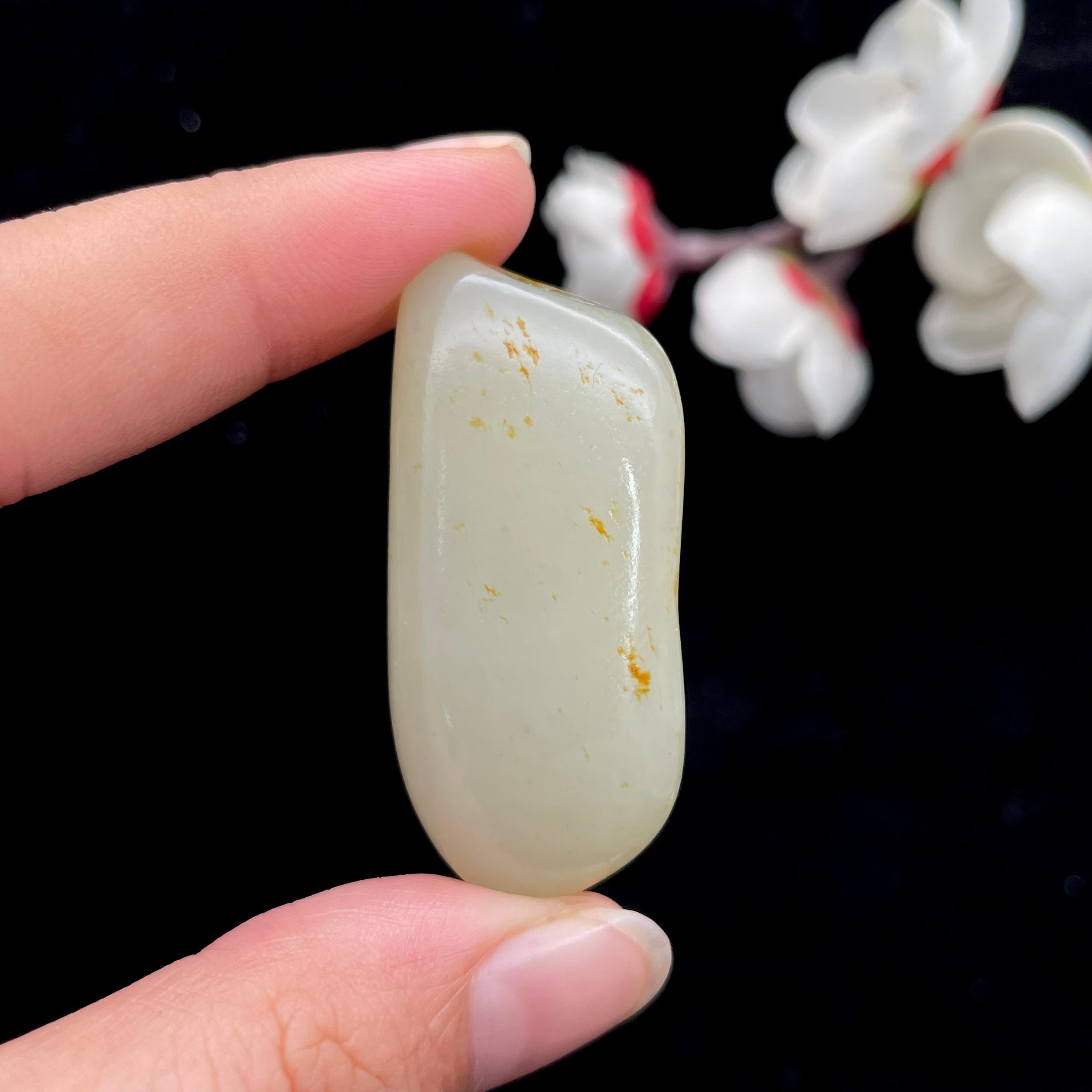 和田玉洒金皮籽料挂件（21.5g）