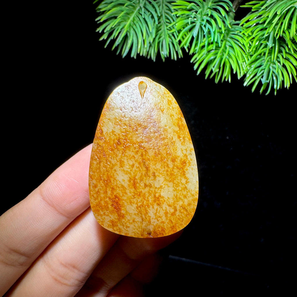 和田玉籽料满皮无事牌（22.0g）
