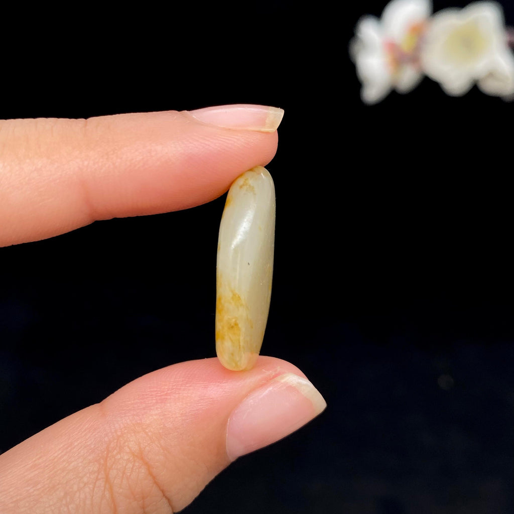 和田玉洒金皮籽料小吊坠籽（4.8g）