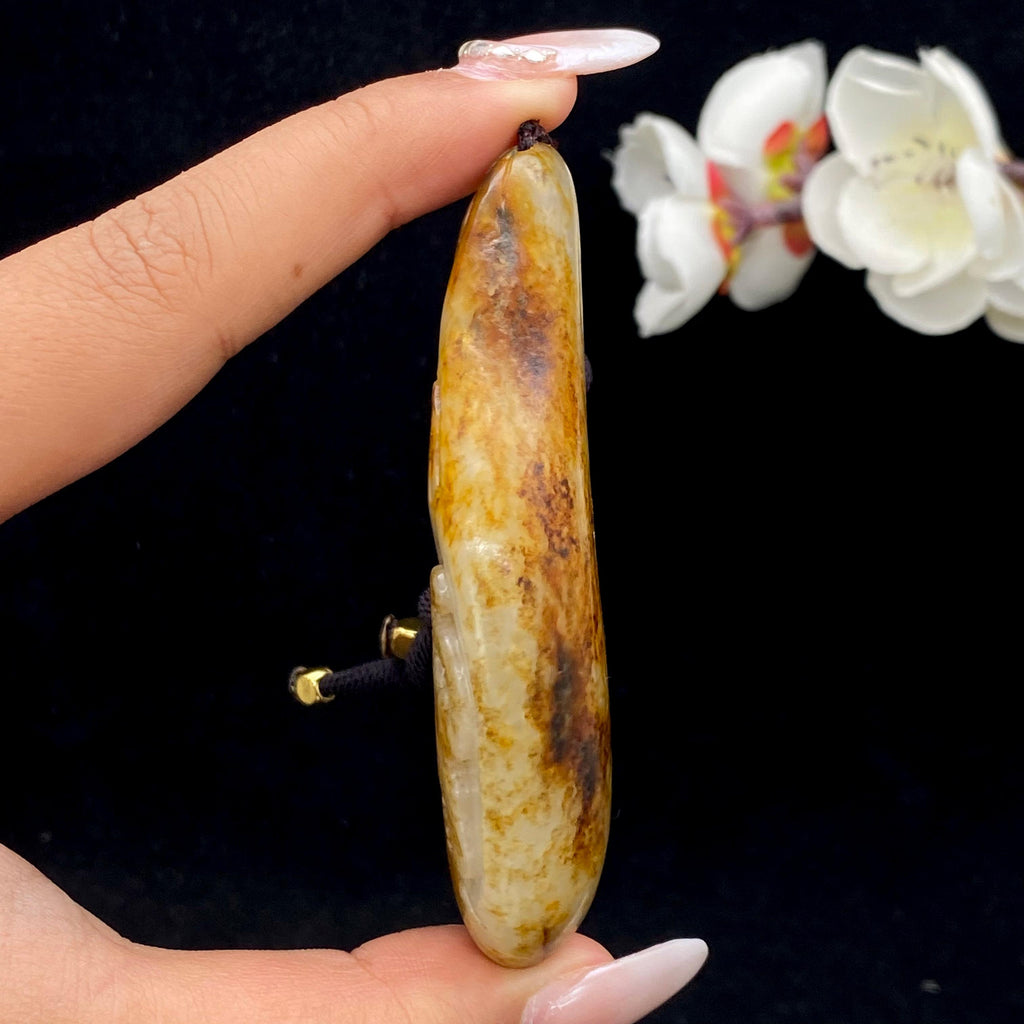 和田玉洒金皮籽料【上山虎】挂件（71.2g）