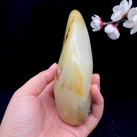 和田玉洒金皮籽料原石（562.3g）