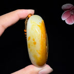 和田玉籽料钟馗纳福（85.7g）