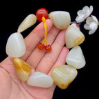 和田玉洒金皮籽料【精品手串】（112.4g）