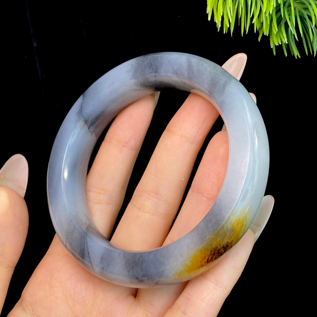 和田玉籽料青花手镯（90.6g）