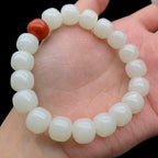 和田玉-白玉【老型珠手串】（44g）