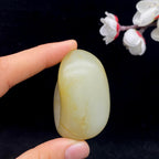 和田玉洒金皮籽料手把件（73.3g）