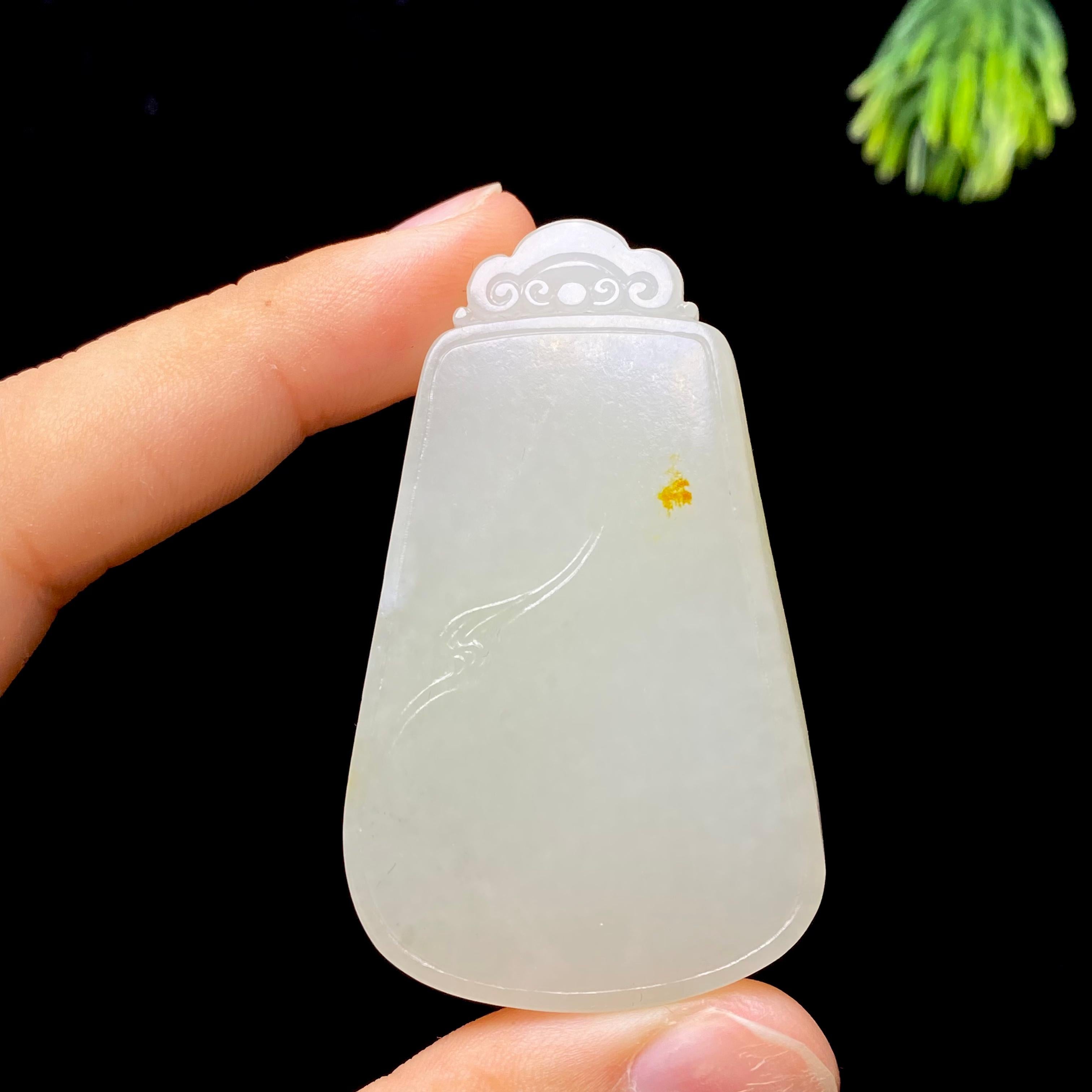 和田玉籽料无事牌（34.8g）