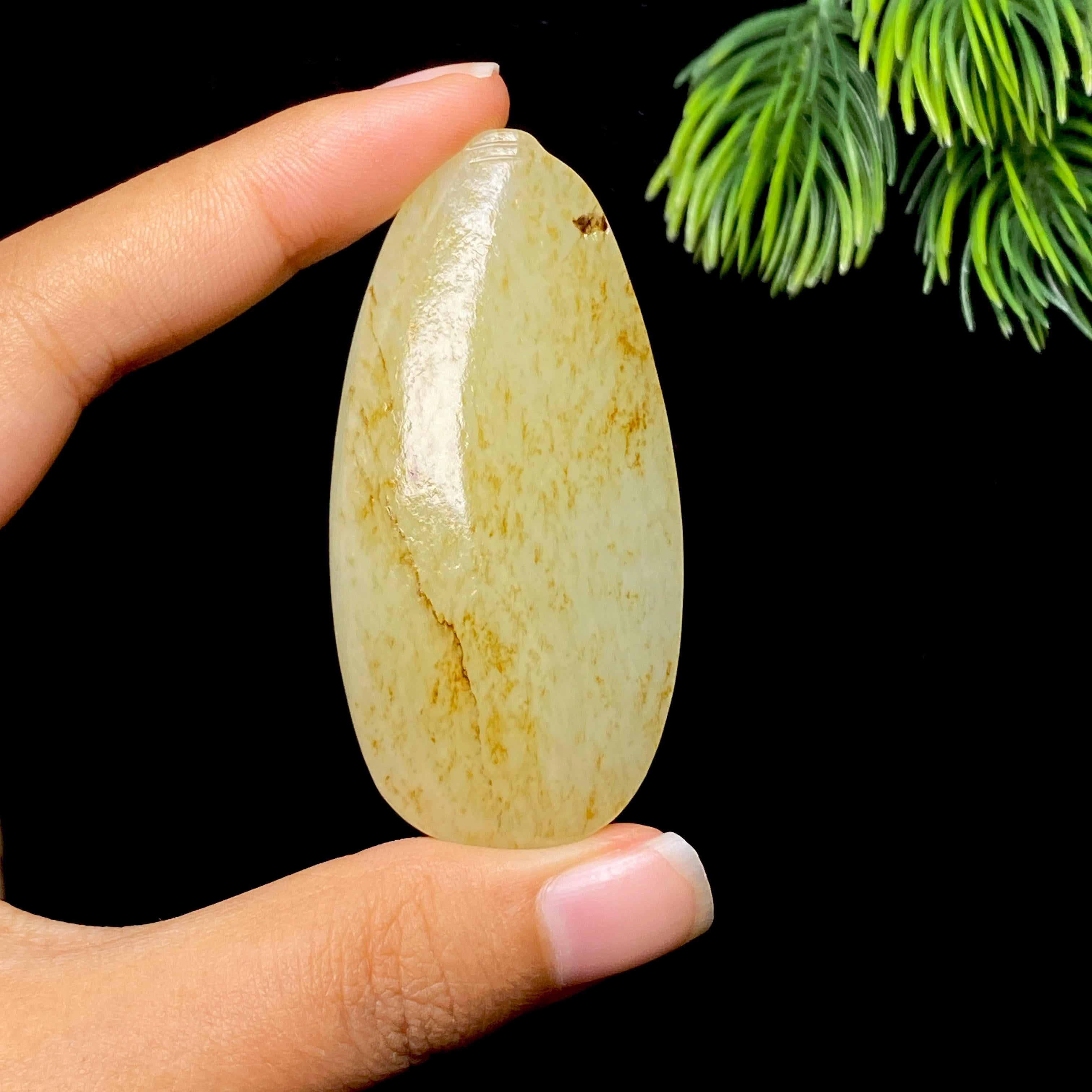 和田玉籽料无事牌（39.2g）