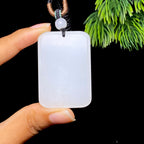 和田玉白玉无事牌（38.0g）