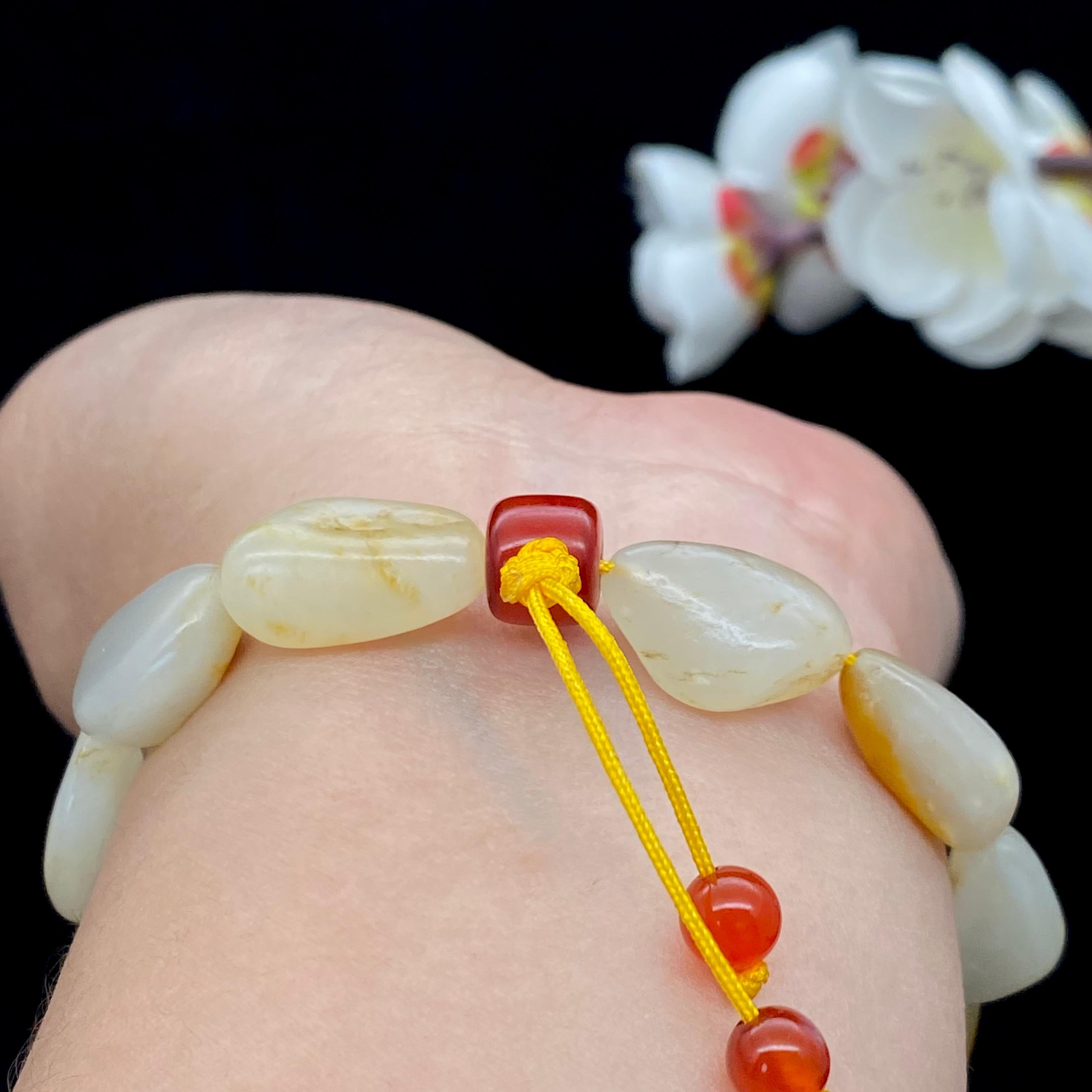 【超值推荐】和田玉洒金皮籽料【精品手串】（28.5g）