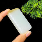 和田玉糖白无事牌（53.6g）