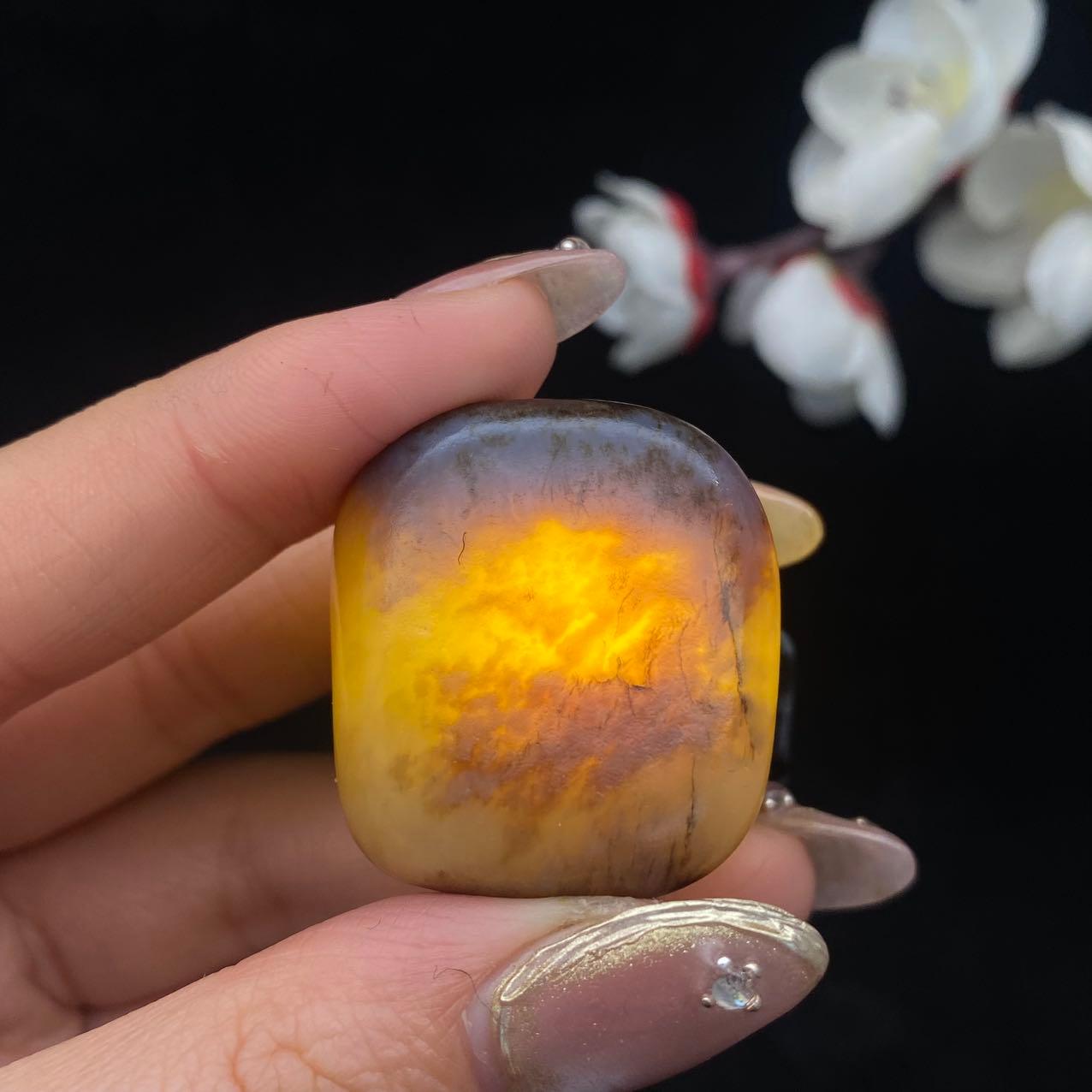 和田玉糖籽料原石（22.5g）