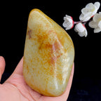 和田玉洒红皮籽料原石（339.4g）