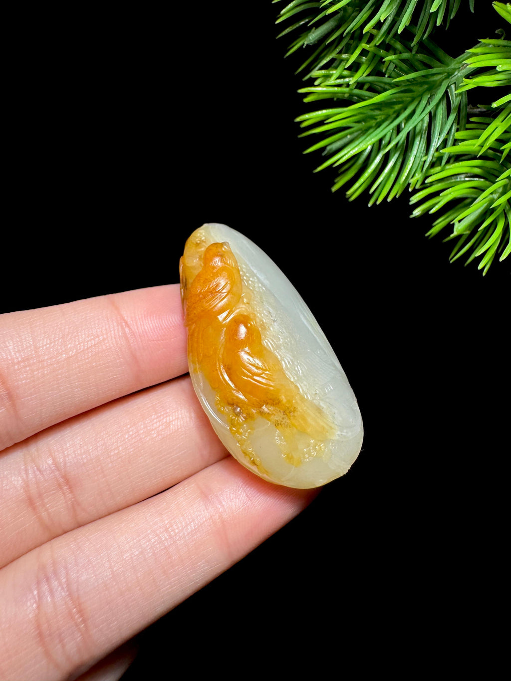 和田玉籽料喜上眉梢（26.8g）